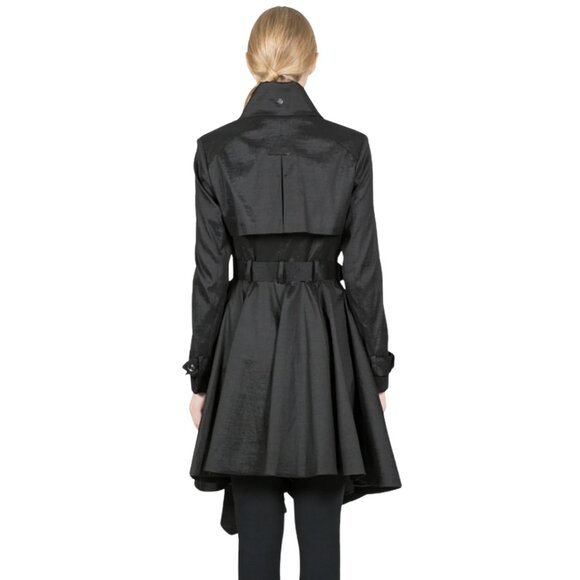 Belle Fare Elegant Black Trench Coat | Boutique - Picture 2 of 8
